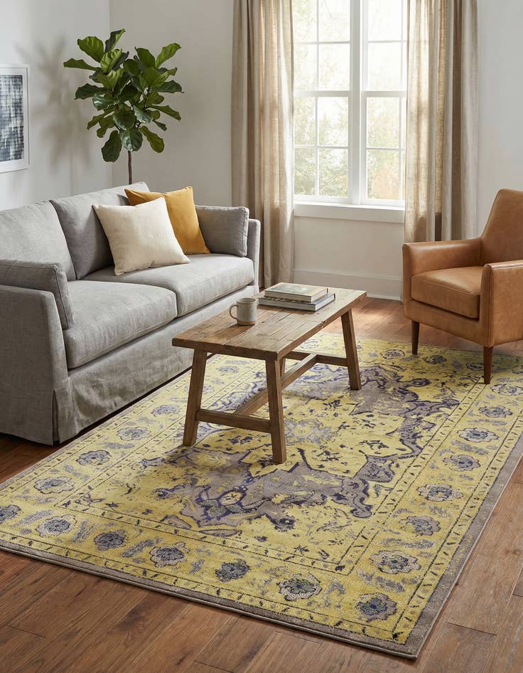 Detail image of  8' x 11'  Washable Fleur Rug