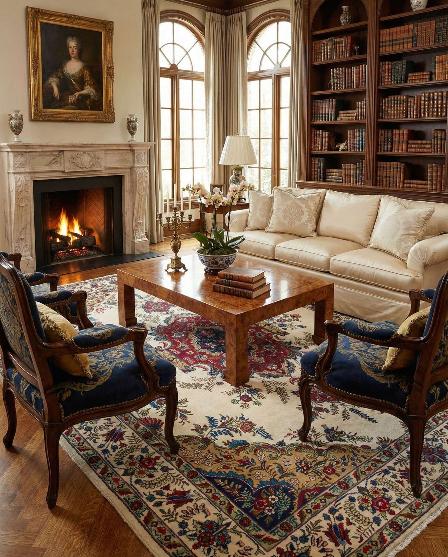 8' 2 x 11' 4 Hand Knotted Tabriz Persian Wool Rug