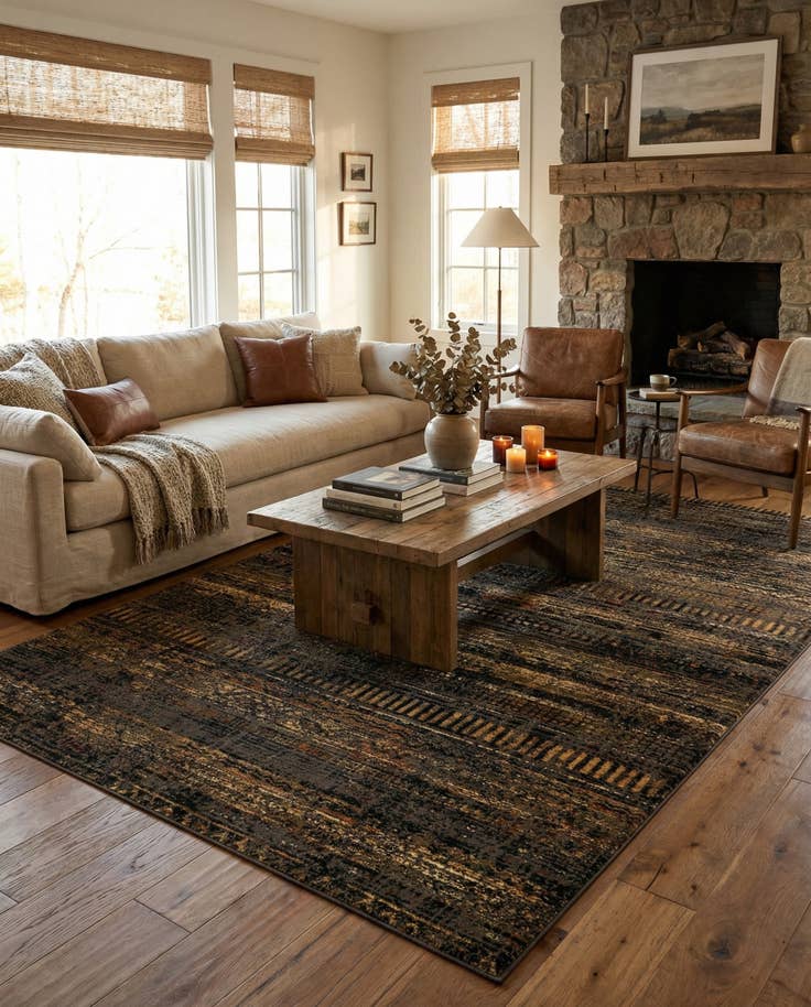 Detail image of 5' 6 x 10' 7 Saturn Rug