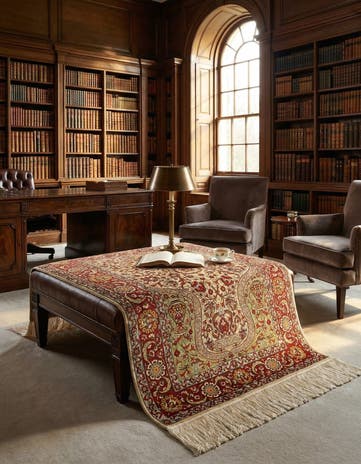 3' 3 x 4' 5 Hereke Silk Rug