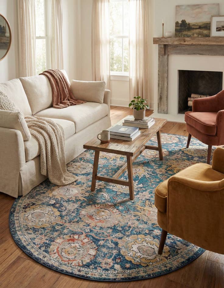 Detail image of  5' 3 x 8' Lola Oval Rug