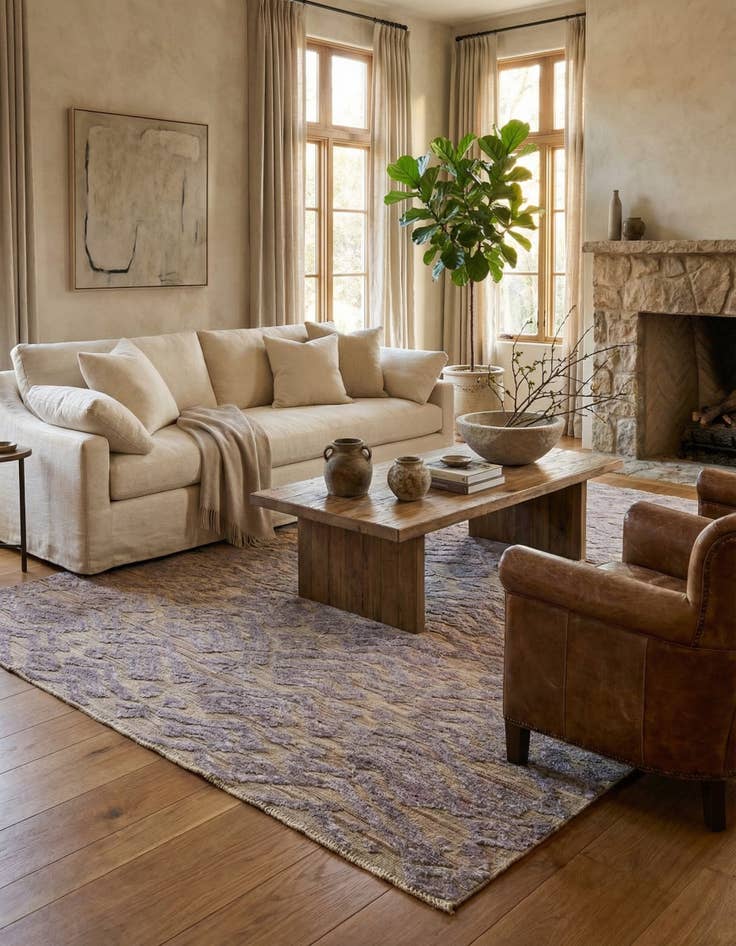 Detail image of 8' 3 x 10' 4  Hand Knotted Moroccan Wool Rug