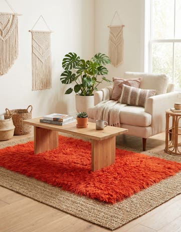 2' 7 x 4' 1 Hand Knotted Moroccan Wool Rug