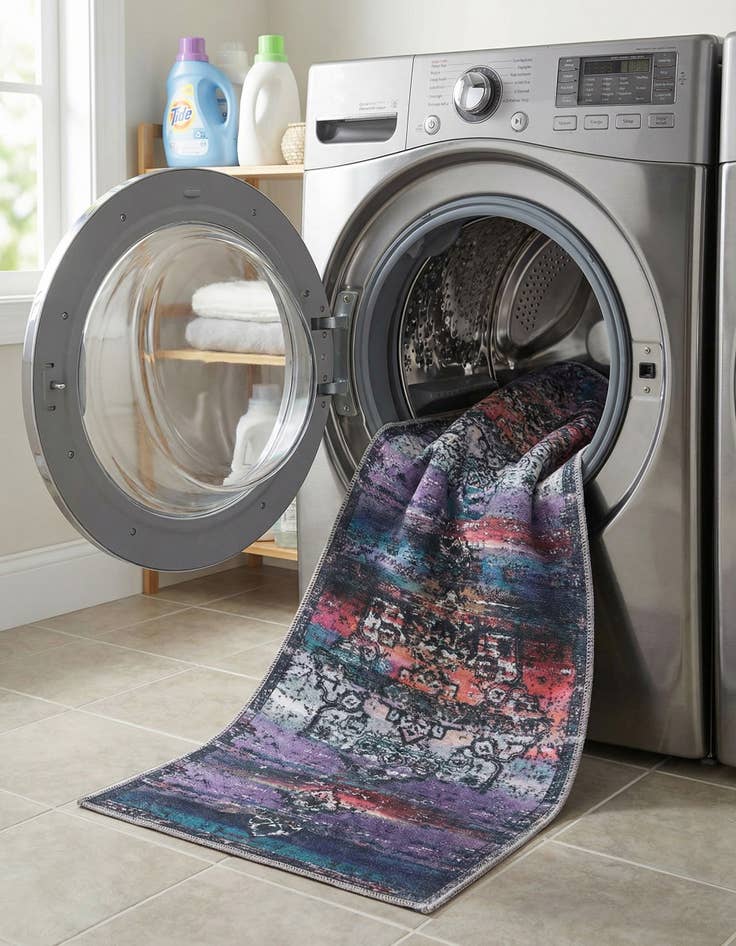 Detail image of 2' x 9' 10  Washable Renaissance Runner Rug