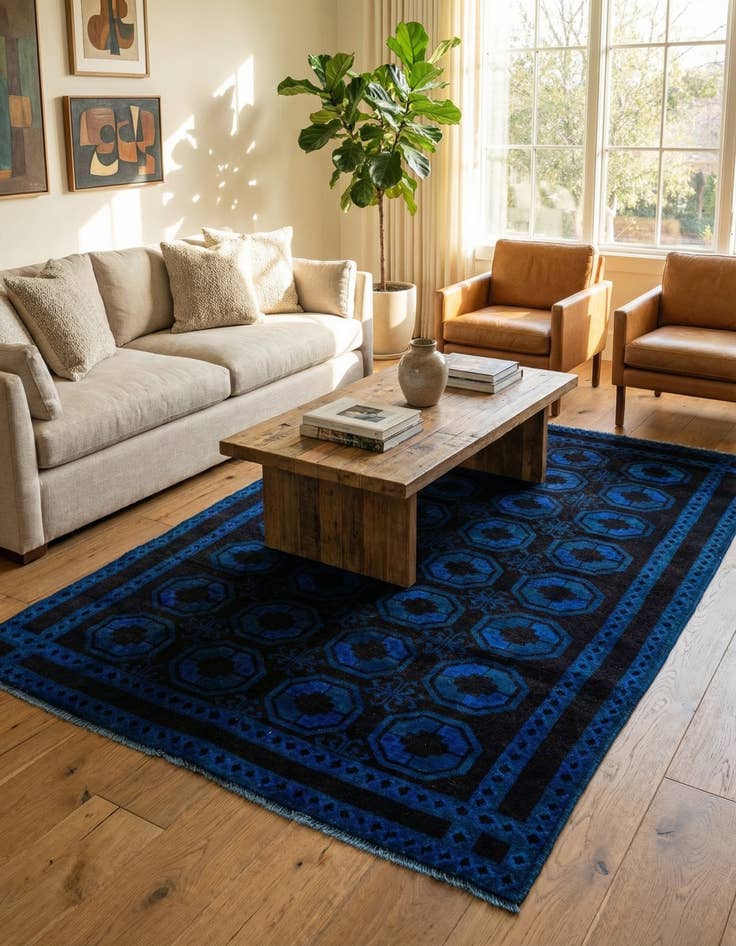 Detail image of 5' 2 x 8' 2 Hand Knotted Ultra Vintage Wool Rug