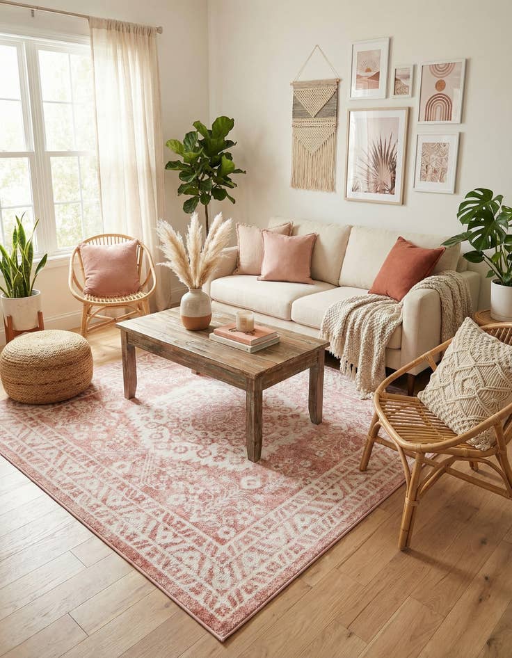 Detail image of 6' x 6' Oxford Square Rug