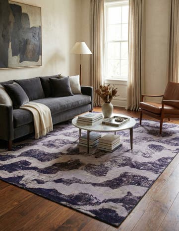 7' x 9' Hand Knotted Ultra Vintage Persian Wool Rug