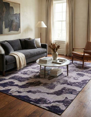 7' x 9' Hand Knotted Ultra Vintage Persian Wool Rug