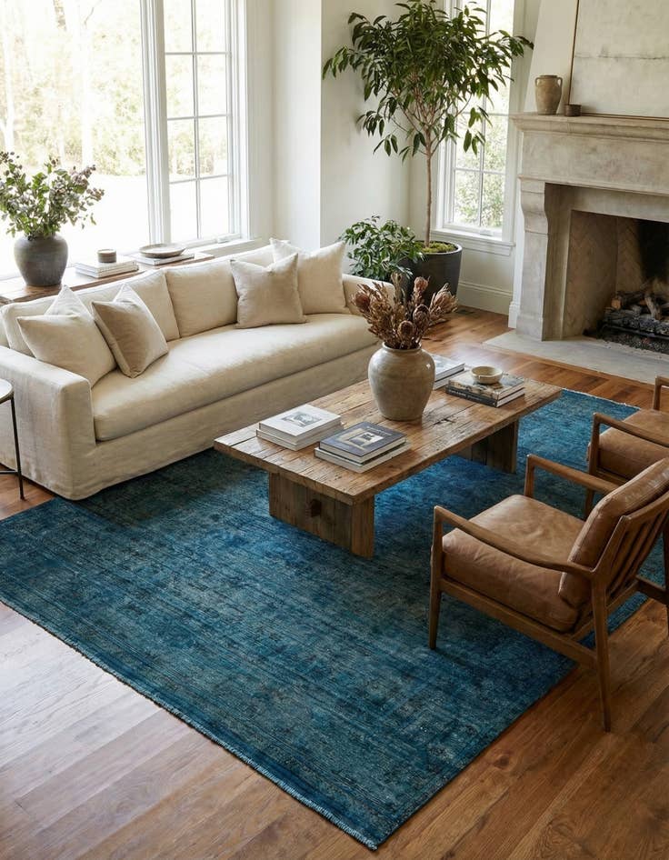 Detail image of 7' 10 x 11' 3  Hand Knotted Ultra Vintage Persian Wool Rug