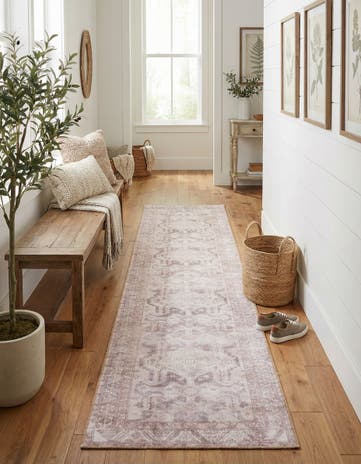 2' 6 x 12' Washable Timeless Runner Rug