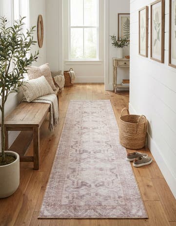 2' 6 x 12' Washable Timeless Runner Rug