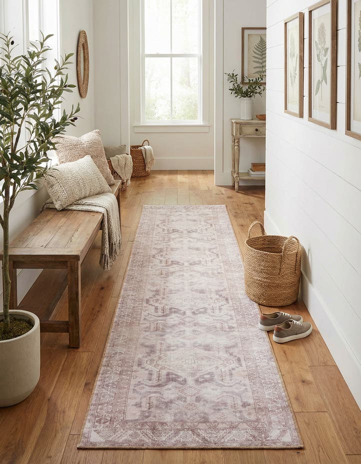 2' 6 x 12' Washable Timeless Runner Rug