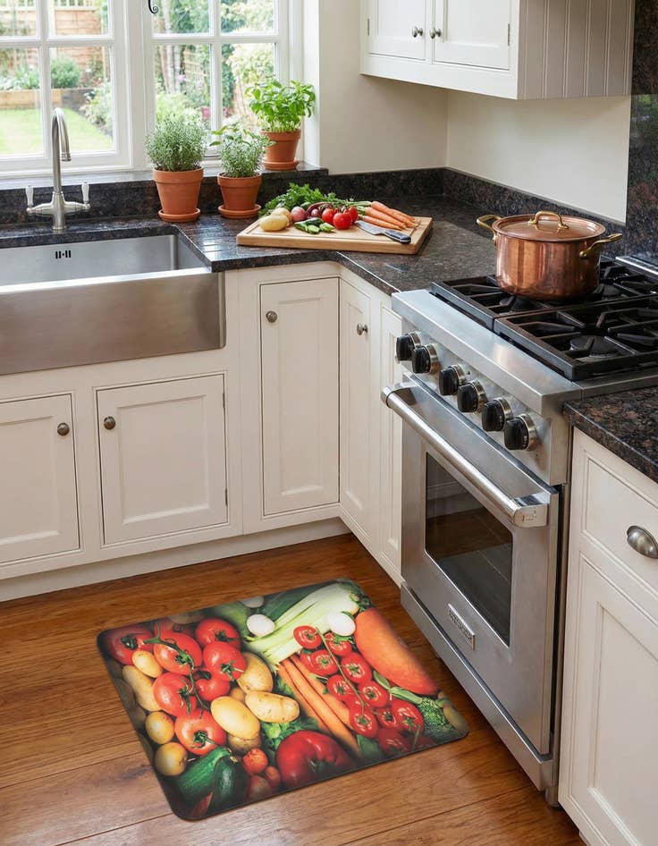 Detail image of 2' x 3' Vegetables Anti-Fatigue Comfort Mat