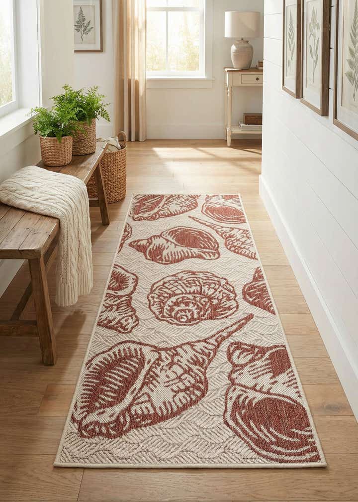 2' x 5' 3 Easy-Clean Coastal Indoor / Outdoor Runner Rug