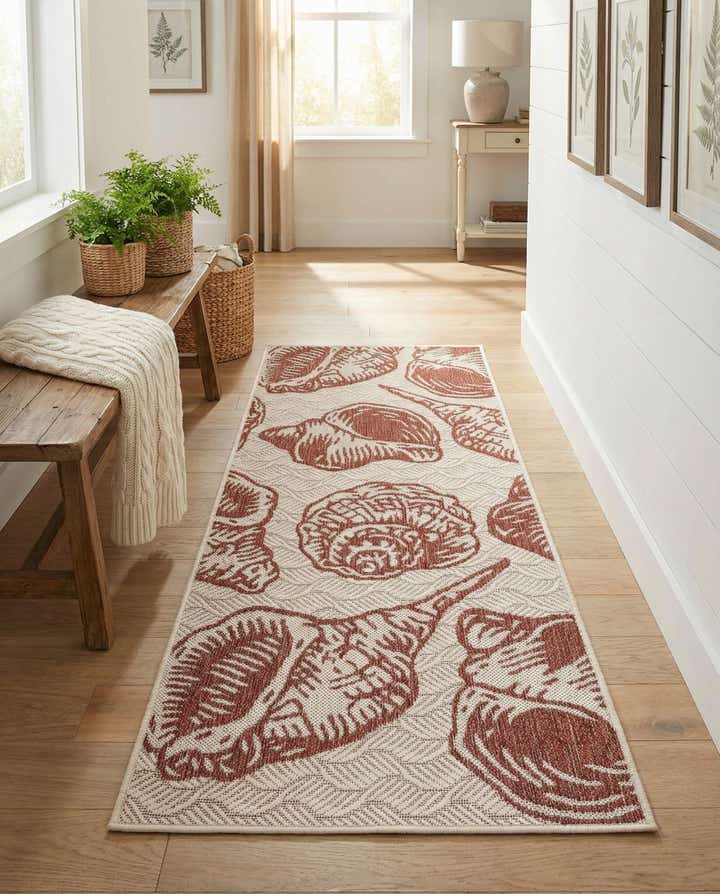 2' x 5' 3 Easy-Clean Coastal Indoor / Outdoor Runner Rug