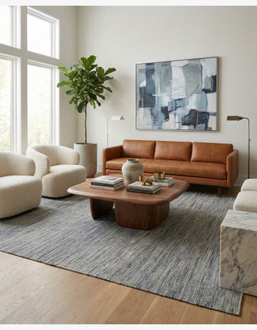 6' 11 x 9' 1 Hand Woven Kilim Modern Wool Rug