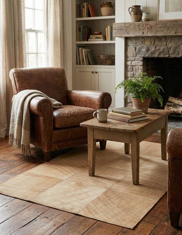 2' x 3' Cowhide Leather Rug