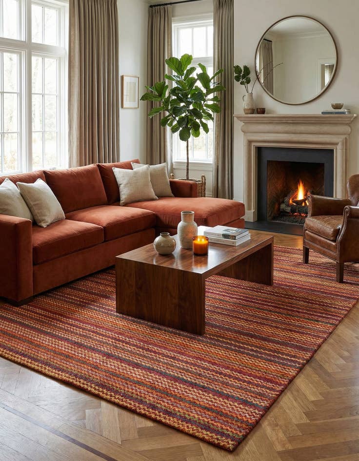 Detail image of 4' 11 x 6' 3 Juma Wool Rug