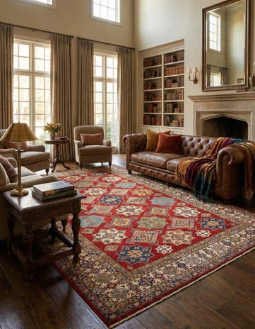 10' 4 x 13' 5 Kazak Wool Rug