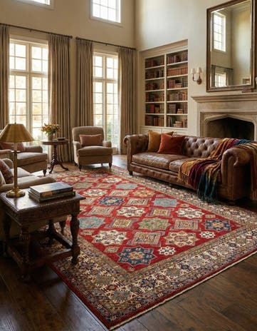 10' 4 x 13' 5 Kazak Wool Rug