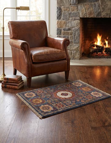 2' x 2' 10 Hand Knotted Mamluk Ziegler Rug