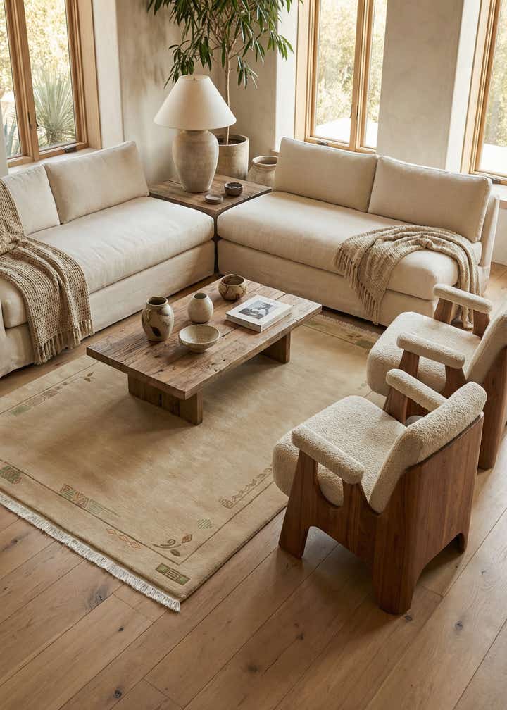 5' 8 x 7' 10 Hand Knotted Nepal Wool Rug