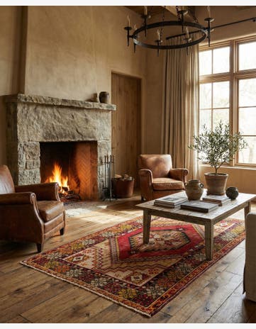 3' 4 x 5' 7 Hand Knotted Anatolian Wool Rug