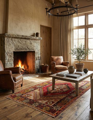 3' 4 x 5' 7 Hand Knotted Anatolian Wool Rug