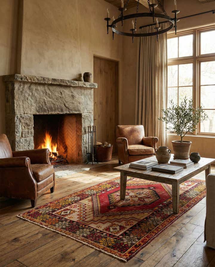3' 4 x 5' 7 Hand Knotted Anatolian Wool Rug