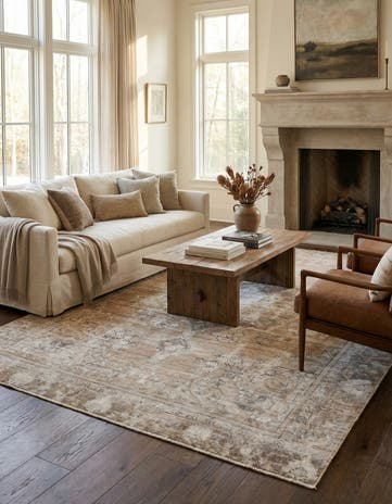 7' 4 x 10' 5 Hand Knotted Ultra Vintage Persian Wool Rug