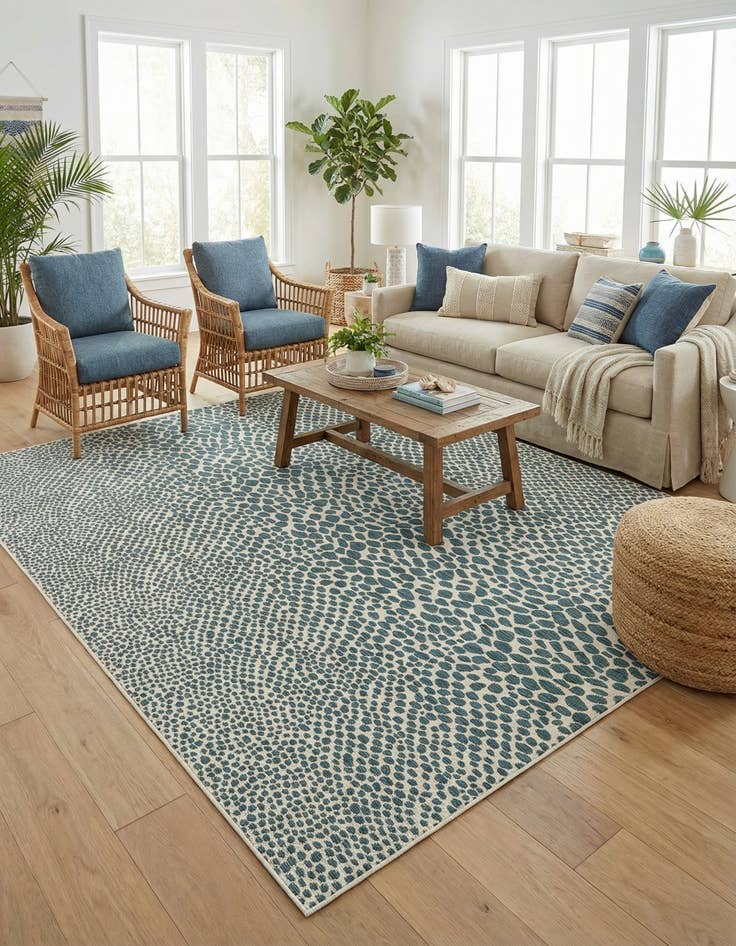 Detail image of 9' x 12'  Washable Jill Zarin Cape Town Indoor / Outdoor Rug