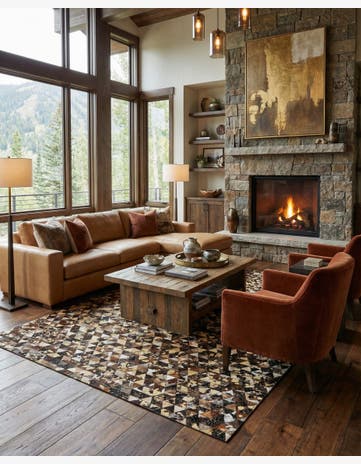 7' 11 x 10' Cowhide - Patchwork Rug