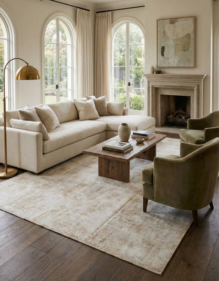 Detail image of  8' 1 x 10' 6  Hand Knotted Ultra Vintage Persian Wool Rug