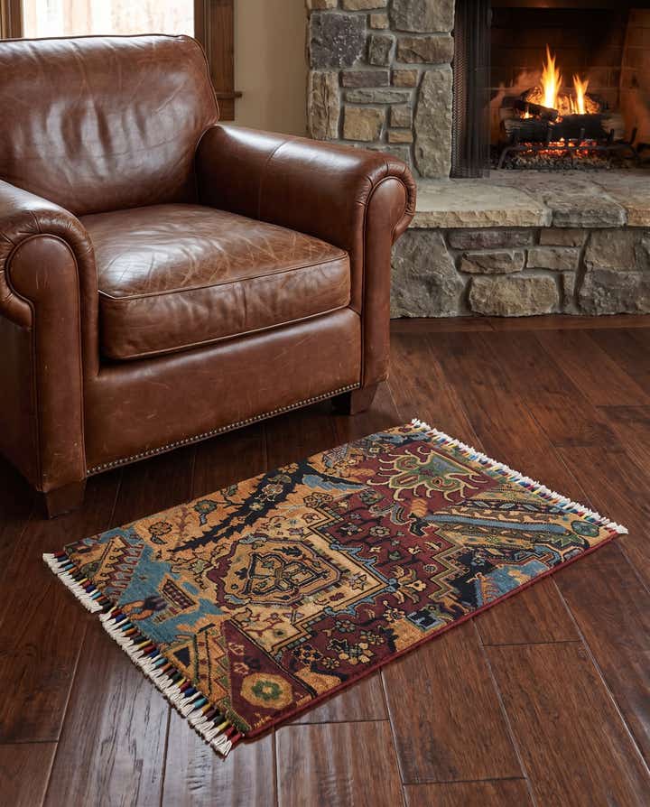2' 2 x 3' Hand Knotted Ariana Ziegler Rug