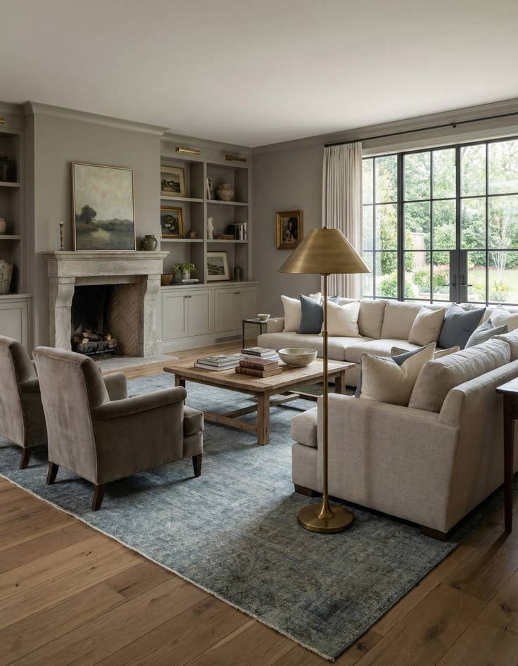 Detail image of 9' 5 x 16' 10  Hand Knotted Vintage Royal Persian Wool Rug