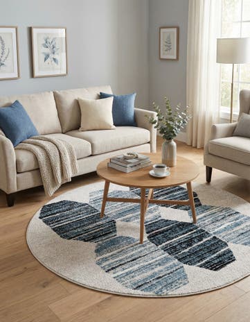 5' 3 x 5' 3 Aramis Round Rug