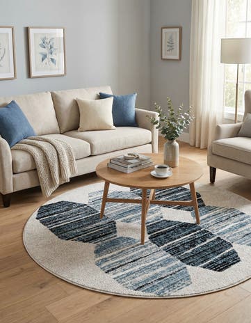 5' 3 x 5' 3 Aramis Round Rug