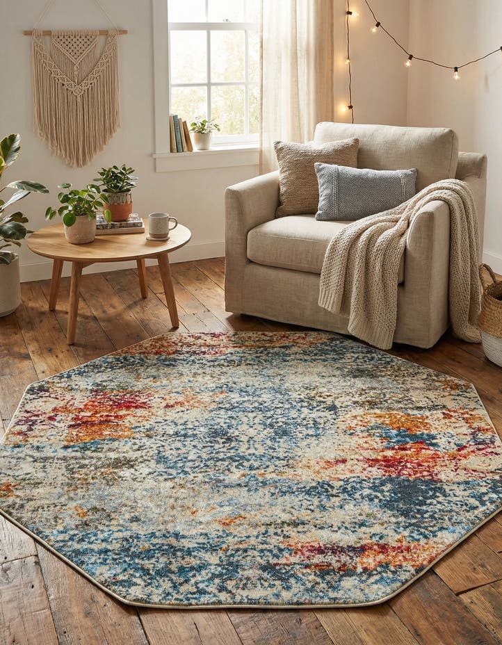 4' 3 x 4' 3 Santiago Octagon Rug