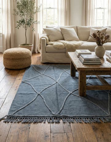 3' 4 x 5' Hand Woven Kilim Modern Wool Rug