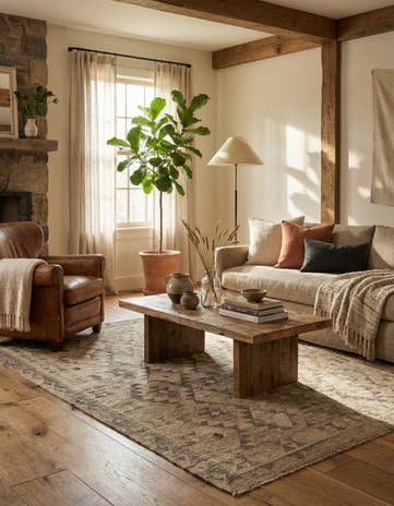 5' 2 x 6' 6 Hand Woven Kilim Maymana Wool Rug