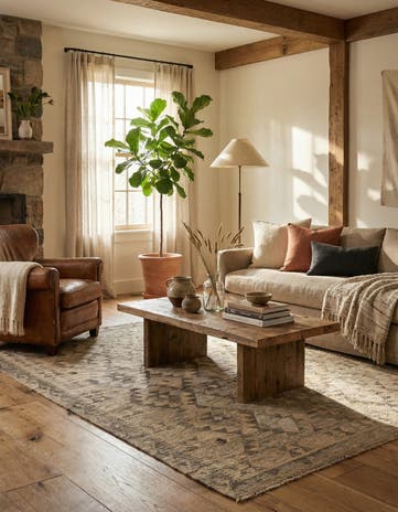 5' 2 x 6' 6 Hand Woven Kilim Maymana Wool Rug