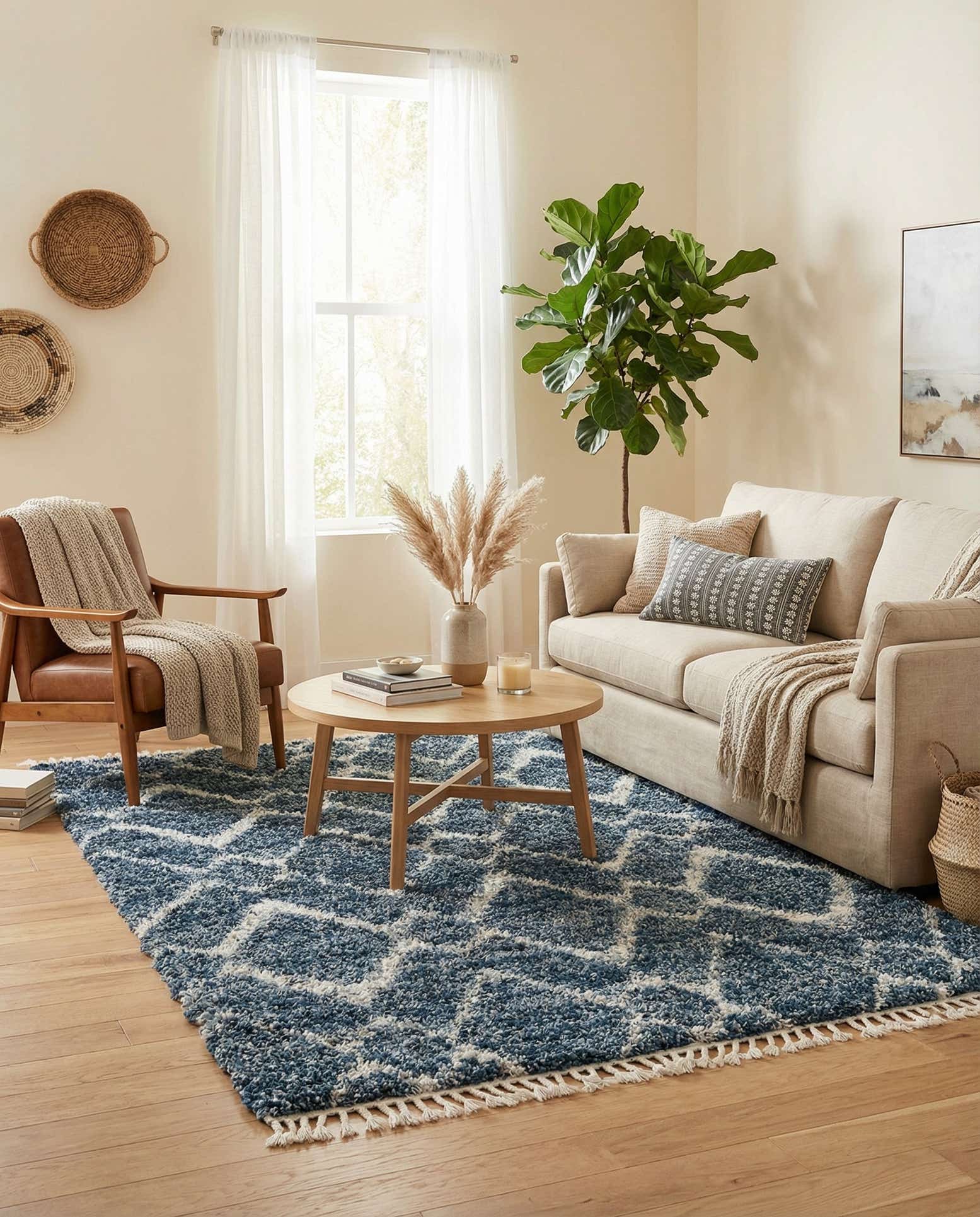 5' 4 x 7' 7 Athena Shag Rug