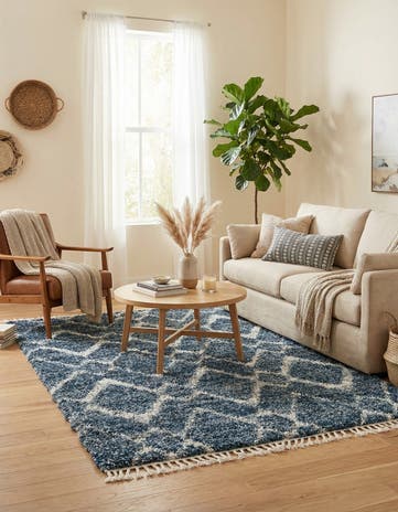 5' 4 x 7' 7 Athena Shag Rug