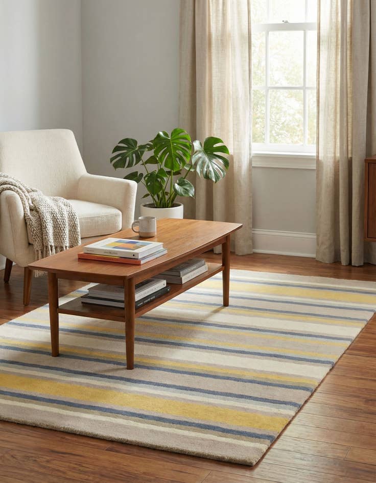 Detail image of  4' x 5' 6 Luna Wool Rug