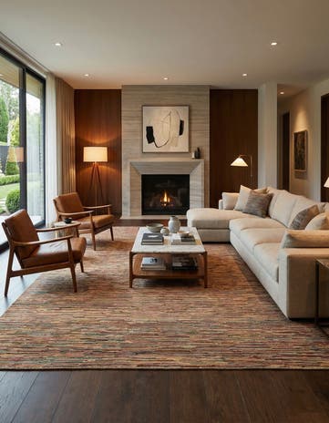 9' 7 x 12' 10 Hand Knotted Modern Ziegler Wool Rug