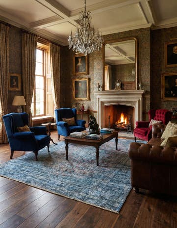 9' 10 x 12' 9 Vintage Royal Wool Rug