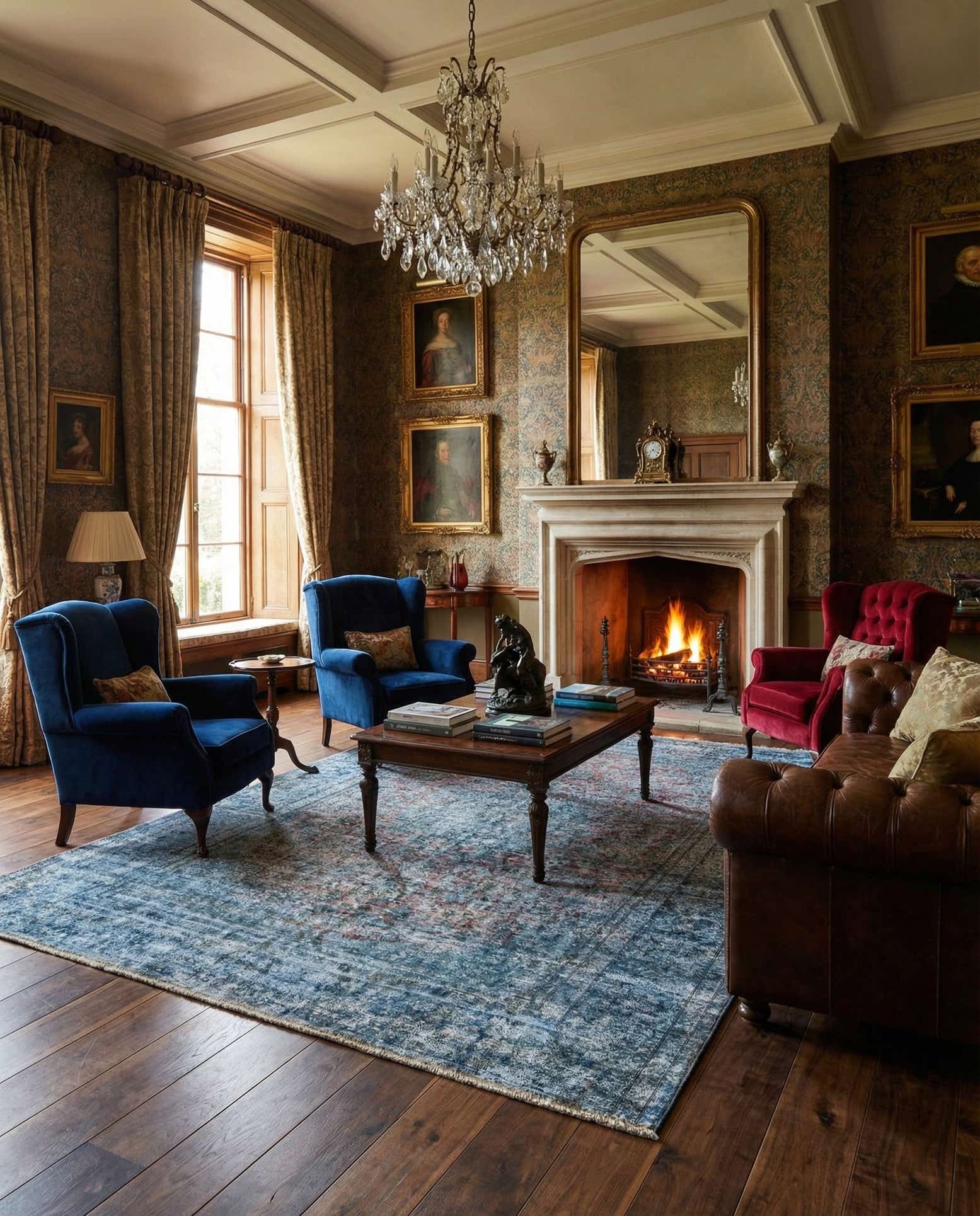 9' 10 x 12' 9 Vintage Royal Wool Rug