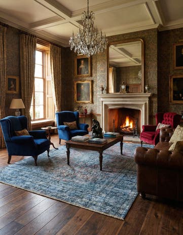 9' 10 x 12' 9 Vintage Royal Wool Rug