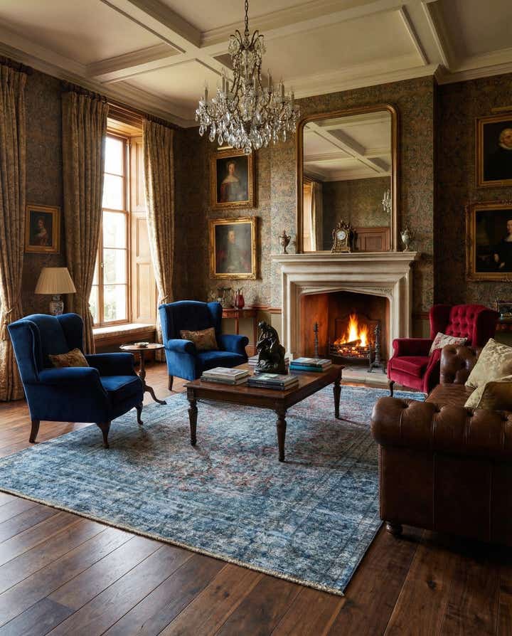 9' 10 x 12' 9 Vintage Royal Wool Rug