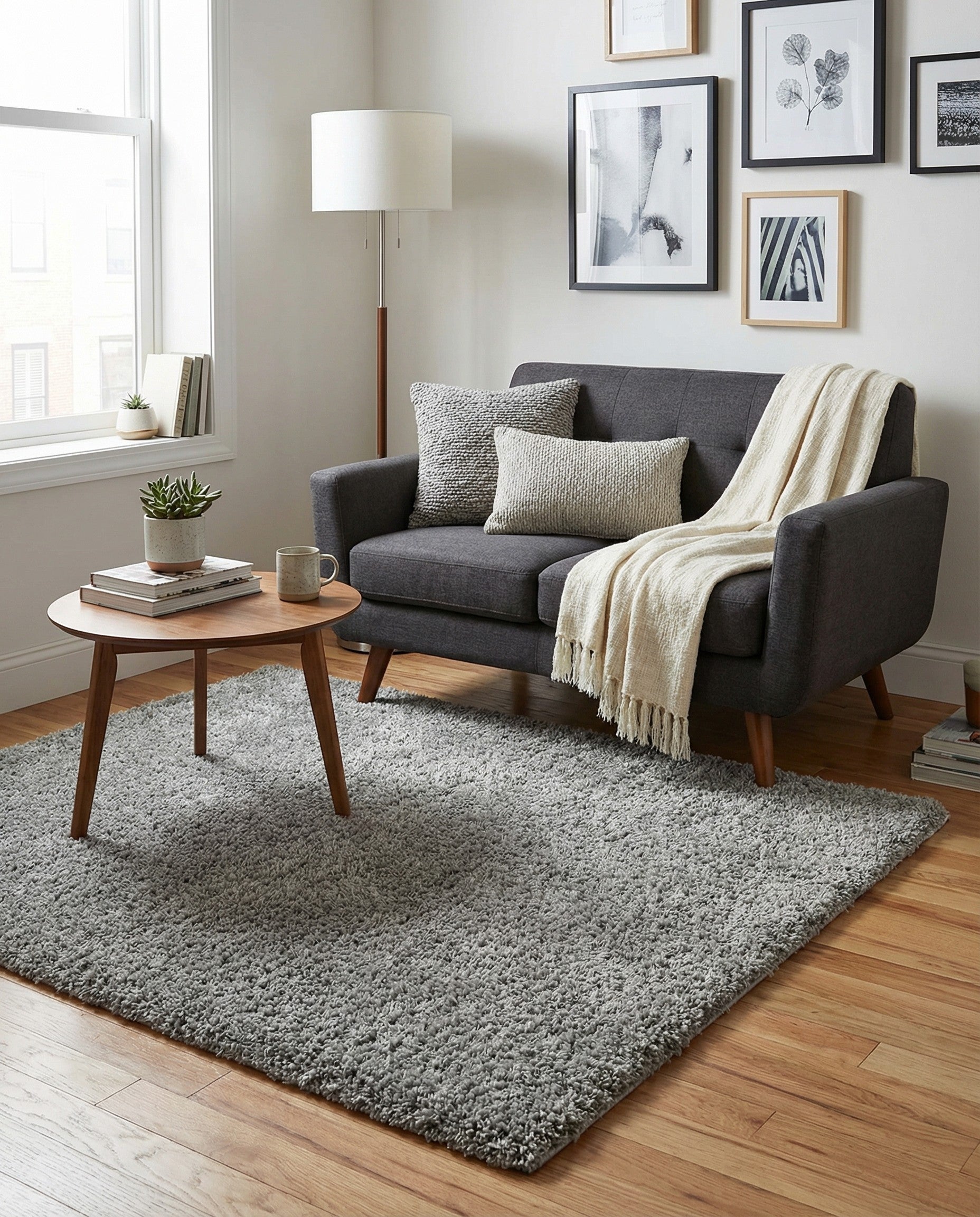  5' x 5' Everyday Shag Square Rug